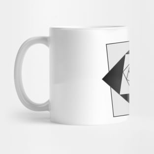 Abstract geometrical tunnel. Mug